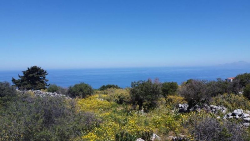 Kefalas Kreta, Kefalas Chania: Großes Grundstück mit unverbautem Meer- und Bergblick zu verkaufen Grundstück kaufen